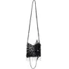 Image de Boland 36000 - Sac à main Flapper, noir, 19 x 19 cm, paillettes, perles, plumes, scintillement, charleston, années 20, carnaval, mascarade, fête à thème, déguisement, théâtre