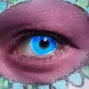 Image de Boland - Lentilles mensuelles UV Flash, 1 paire de lentilles de contact souples, reflètent la lumière UV, pas de correction de la vue dans une boîte en PVC, Halloween et Carnaval