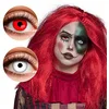 Image de Lentilles de contact sans correction duo rouge et blanche adulte - Blanc - Taille Unique