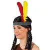 Image de Boland 44136 - Bandeau indien avec plumes, bandeau élastique, cowboy, western, apache, carnaval, halloween, carnaval, fête à thème