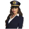 Image de Boland - Chapeau capitaine femme pour adultes, bleu/noir/or, taille unique, 44362