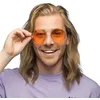 Image de Boland - XL Lunettes de fête Hippie, Lunettes pour adultes, Lunettes de plaisir, Festival, Carnaval, Mardi gras, Fête à thème