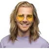 Image de Boland - XL Lunettes de fête Hippie, Lunettes pour adultes, Lunettes de plaisir, Festival, Carnaval, Mardi gras, Fête à thème