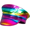 Image de Boland 44737 - Bonnet de capitaine arc-en-ciel avec holographe - Parade de Saint Christophe Street Day - Bad Taste Party - Fête à thème - Carnaval