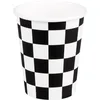Image de 10Pk Chequered Flag Racing Paper Cups