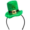 Image de Boland 44908 - Tiare Shamrock, serre-tête, vert et noir, mini chapeau doux, Irlande, Saint Patrick, carnaval, costume, fête à thème