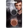 Image de Boland 45156 Lot de 2 pots de poudre de zombie 5,5 g, marron et noir, poudre de maquillage, zombie, sorcière, Halloween, carnaval, fête à thème