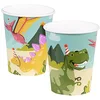 Image de Boland 50067 Lot de 10 gobelets de fête Dinosaure 210 ML Vaisselle écologique 100% Papier Anniversaire