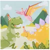 Image de Boland 50068 Lot de 20 serviettes de fête en papier Motif dinosaures 33 x 33 cm