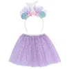 Image de Boland 51035 - Set costume enfant sirène, jupe et tiare avec paillettes, costume de conte de fées pour enfants, naïade