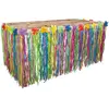 Image de Boland 52236 - Jupe de table hawaïenne, taille 75 x 300 cm, Flower Power, décoration, Beach Party, Fête à thème, Carnaval