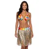 Image de Boland 52403 - Jupe hawaïenne avec Fleurs - Environ 45 cm - Taille Unique - Multicolore - Accessoire - Costume Tropical - Été - Plage - Fête à thème