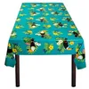 Image de Boland Nappe Rectangulaire en Plastique - Toucan Vibrant - 1.30 x 1.80 m - Turquoise, Jaune, Vert - Résistant aux Taches - Tropical / Wildlife