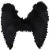 Image de Aptafêtes - AC0049/NOIR - Ailes d'ange plumes - Taille 50 x 50 cm