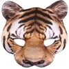 Image de Boland 56730 - Demi-masque tigre, avec élastique, masque visage, masque animal, chat sauvage, déguisement, carnaval, fête à thème