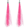 Image de Boland - Boucles d'oreilles fluo Festival, 20 cm, brillent sous la lumière noire, bijoux fantaisie pour carnaval, discothèque et costumes