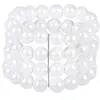 Image de Bracelet perles blanches femme - Blanc - Taille Unique