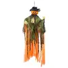 Image de Décoration à suspendre épouvantail citrouille Halloween 1 m - Vert - Taille Unique