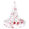 Image de Boland B.V. Chapeau sorcière Blanc ensanglanté Adulte - Blanc - Taille Unique
