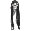 Image de Boland 73043 - Tête de mort suspendue - Taille 100 cm - Crâne Creepy - Décoration à suspendre - Pour Halloween, carnaval, fête à thème
