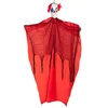 Image de Boland 73046   Clown à suspendre Freaky Clown Taille 160 cm Yeux lumineux Piles Squelette Décoration Suspendue Décoration Halloween Carnaval Fête à thème