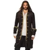 Image de Boland 74178 Veste de pirate pour homme, noir/or, manteau pour homme, pirate, costume de carnaval, fête à thème