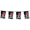 Image de Boland 74183   Guirlande de fanions Pirate Longueur 4 m, Pompiers, tête de Mort, décoration à Suspendre, Guirlande, Anniversaire, fête, décoration, Vaisselle de fête, fête à thème, Carnaval