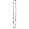 Image de Boland 74194 - Collier Skull Bones, chaîne blanche avec têtes de mort, bijoux fantaisie, Dia de los muertos, jour des morts, Halloween, accessoire, carnaval, soirée à thème, costume