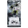 Image de Boland 74419   Ensemble d'araignées 1 grande, 2 moyennes, 3 petites araignées et 5 g de tissu blanc araignée Spider, décoration, jouets, Halloween, carnaval, fête à thème
