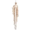 Image de Décoration squelette momie 1 m Halloween - Blanc - Taille Unique