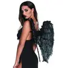Image de Boland 74583 - Aile d'ange Noire, env. 65 x 65 cm, Ange, Diable, Corbeau, Accessoire, Costume, Carnaval, fête à thème, Halloween