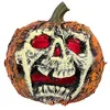 Image de Boland - 74594 - Citrouille clignotante, 21 cm, décoration avec lumière, piles incluses, décoration d'Halloween, figurine décorative, décoration d'horreur pour le carnaval et la fête à thème