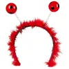 Image de Boland 76327   Serre-tête Coccinelle, rouge/noir, diadème avec plumes et plumes, accessoire, carnaval, fête à thème, costume