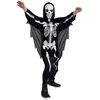 Image de Boland Costume de squelette effrayant pour enfant,Blanc/noir, 4-6 ans