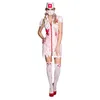 Image de Boland - Costume Adulte infirmière d'horreur, Robe Courte, Chaussettes aux Genoux, Masque buccal et Chapeau, Carnaval, fête costumée, Halloween