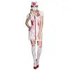 Image de Boland - Costume Adulte infirmière d'horreur, Robe Courte, Chaussettes aux Genoux, Masque buccal et Chapeau, Carnaval, fête costumée, Halloween