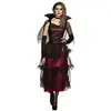 Image de Boland - Costume Adulte Vampire Midnight Robe Longue, Manchettes et Cape, Femme Vampire, Ensemble, Carnaval, fête à thème, Halloween, Multicolore, XL