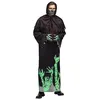 Image de Boland - Costume de faucheuse incandescente pour adultes, costume pour hommes, costume d'horreur pour Halloween ou carnaval