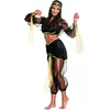 Image de Boland - Costume adulte danseuse du ventre, foulard avec voile, haut, ceinture et pantalon, ensemble, carnaval, fête déguisée