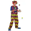 Image de Boland 83826 - Costume adulte clown, taille M/L, chapeau, noeud papillon et pantalon, ensemble de costumes, cirque, anniversaire, carnaval, fête à thème, Bleu