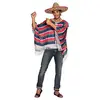Image de Boland 83836   Adultes Costume Poncho Alfonso, Rouge