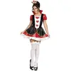 Image de Boland -83857 Reine des Coeurs Costume Femme pour Adultes, Rouge/Noir/Blanc, M, 83857