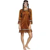Image de Boland 83873 - Costume adulte Indienne, taille M, robe et bandeau, squaw, Far West, déguisement, carnaval, fête à thème