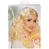 Image de Boland 85800 - Perruque Leilani avec Fleur Blonde Mi-Longueur Bouclée Cheveux Synthétiques Adultes Femme Accessoire Costume Accessoires Hippie Hawaï Fille de Fleur Été Fête à thème Carnaval