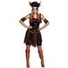 Image de Boland Costume pour Adulte Viking, Jupe, Haut, Ceinture, Casque et Manchettes, Femme médiévale, Carnaval, fête à thème, Multicolore, 40-42