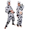 Image de Boland - Costume de Vache pour Adulte, Combinaison à Capuche en Peluche, Motif Animalier, Fermeture éclair, Ferme, Fermier, Carnaval, fête déguisée