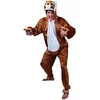 Image de Boland - Costume pour Adulte Tigre, Combinaison en Peluche avec Capuche, imprimé Animalier, Fermeture éclair, Chat Sauvage, Zoo, Jungle, Carnaval, fête déguisée