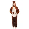 Image de Boland - 88025 Combinaison en peluche kangourou pour adultes, marron, max 1,95 m,