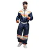Image de Boland - Combinaison de ski pour hommes, déguisement pour une fête à thème, Halloween ou le carnaval, déguisement des années 80