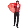 Image de Boland Cape de Vampire avec col, Longueur 120 cm, jeté de lit, Costume, Carnaval, fête à thème, Halloween